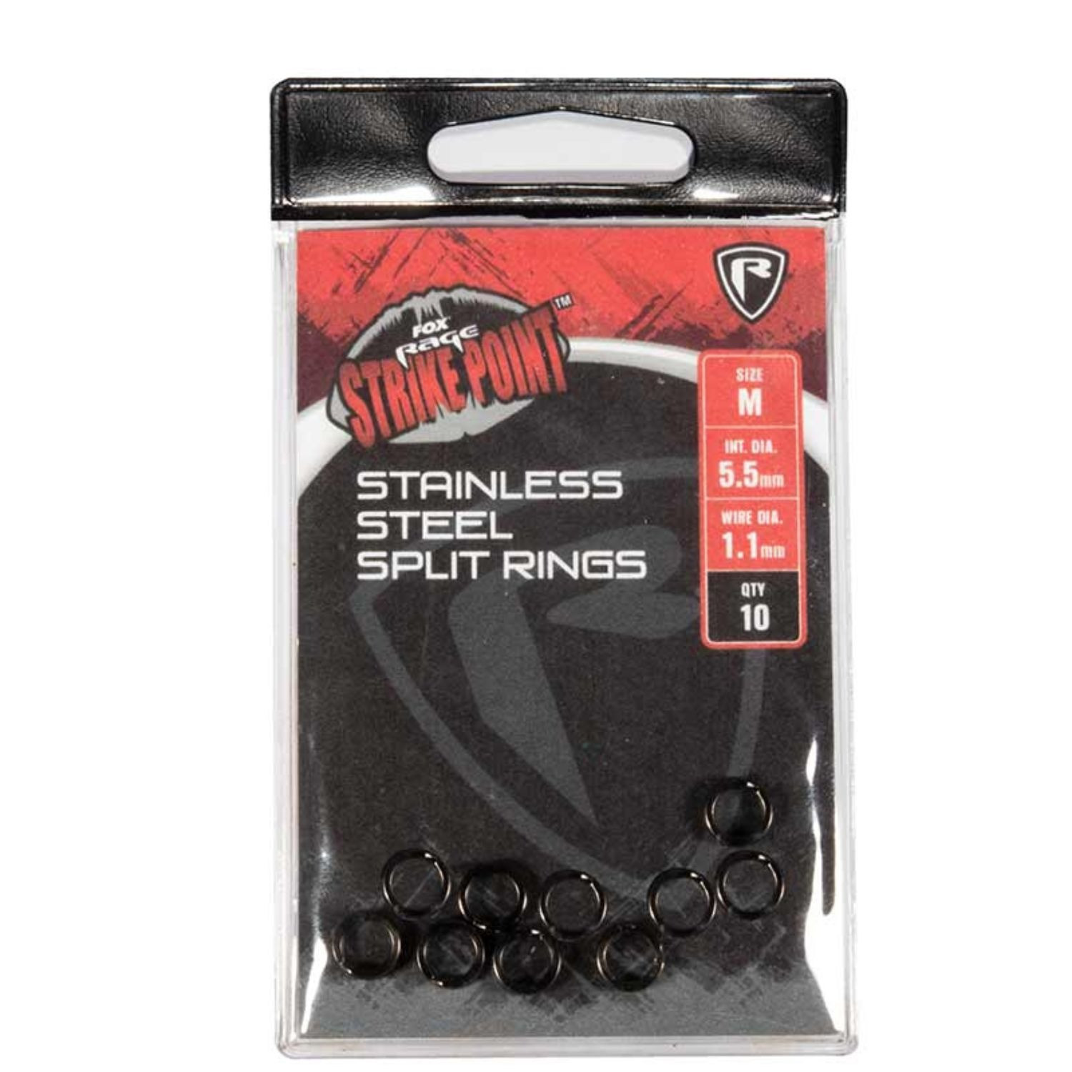 Fox Rage Strike Point Stainless Steel Split Rings