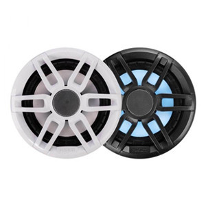 Fusion® Серия XS 7.7" 260 W, 6.5" 200 W и 4" 120 W  спортни и класически морски високоговорители - XS-FL65SPGW - 200 Watt, 6.5" спорт сиво & бяло, с LED осветление