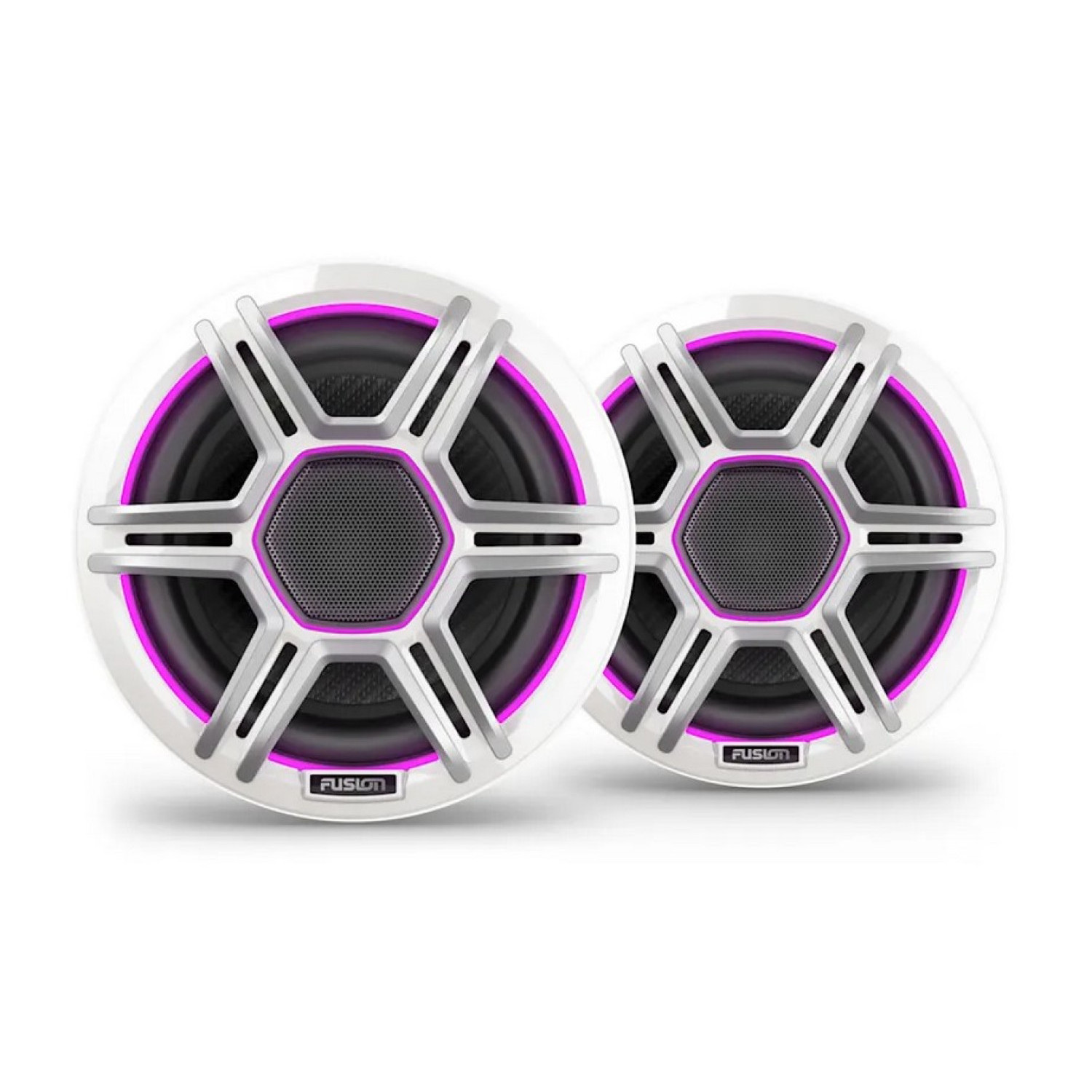 Fusion Apollo™ високоговорители - 8,8" LED морски високоговорители със спортни бели решетки