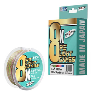 ASSO 8x LIGHT GAMES 2PE 300M MULTICOLOR