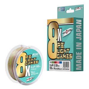 ASSO 8x LIGHT GAMES 1.5PE 300M MULTICOLOR