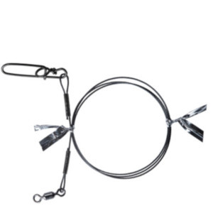 Метален повод за щука с бърза връзка BKK 7x7 WIRE LEADER 2 бр