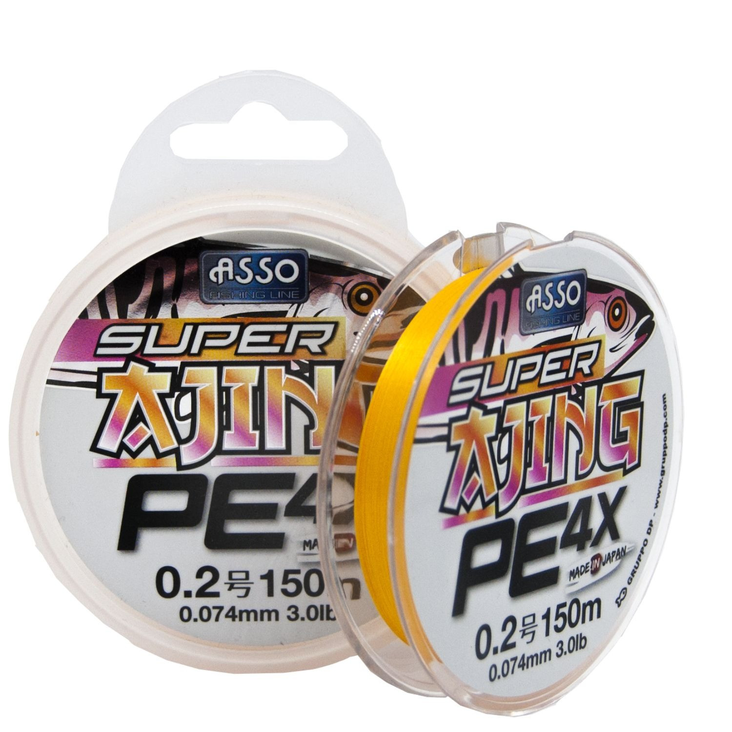 ASSO 4X Super Ajing 0.3PE 150 m Orange